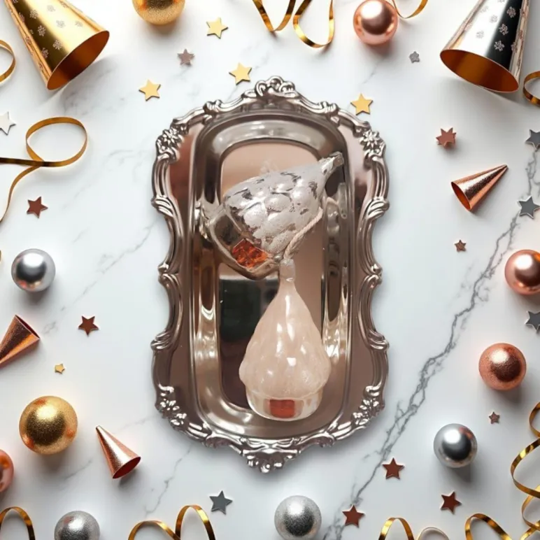 Свеча новогодняя игрушка Избушка ручной работы