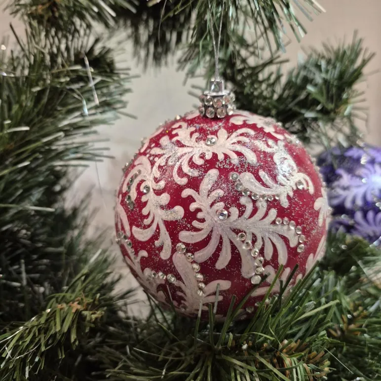 Игрушка на елку шар новогодний