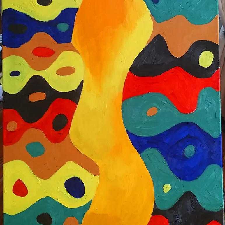 Картина абстракция волны