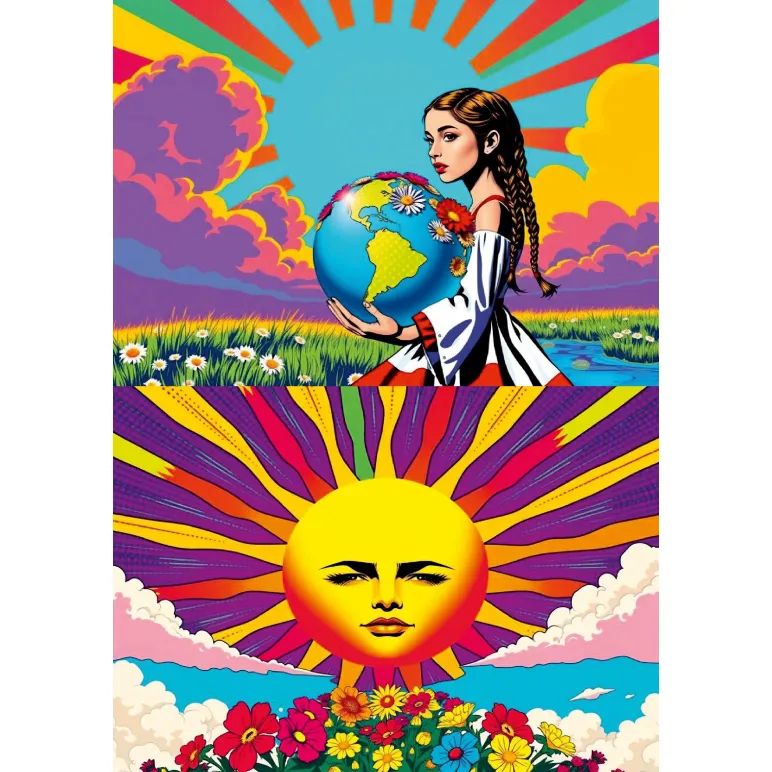 БЛОКНОТЫ СОЛНЦЕ-РАДУГА ФОРМАТ А5 Блокноты Солнце-радуга формат А5