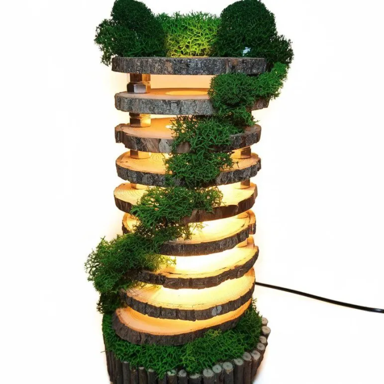 Медитативный светильник "Лес"