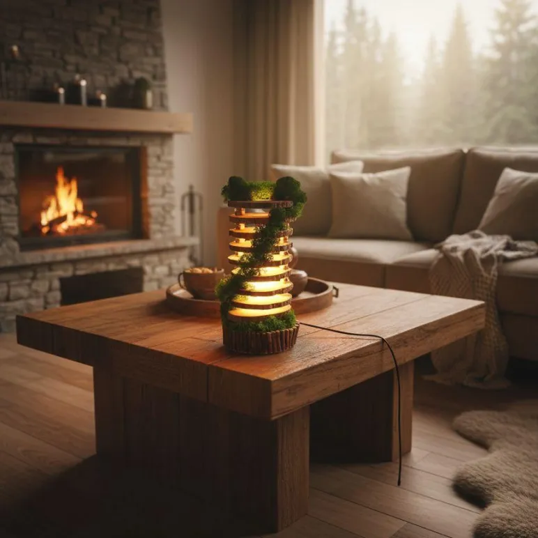 Медитативный светильник "Лес"