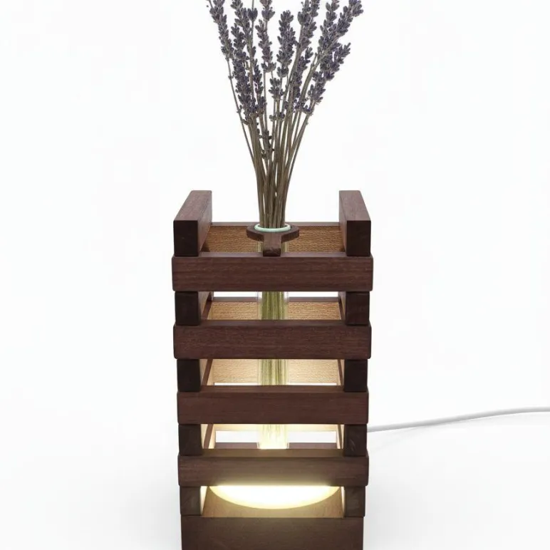 Медитативный ночник-ваза 2-в-1 «Любовь» с NFC-плейлистом и аромапалочками