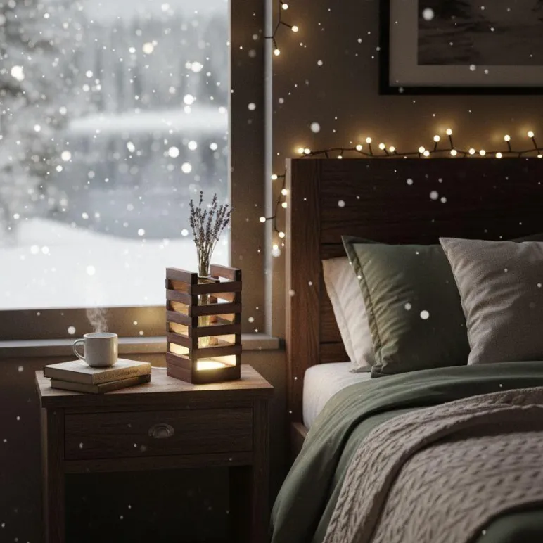 Медитативный ночник-ваза 2-в-1 «Любовь» с NFC-плейлистом и аромапалочками