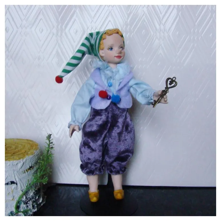 Буратино. Интерьерная авторская кукла ручной работы