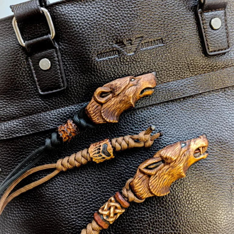 Подвеска оберег Медведь ручной работы