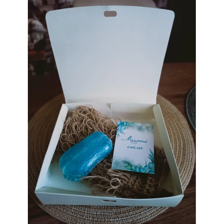 Набор для бани/сауны мочалка и мыло