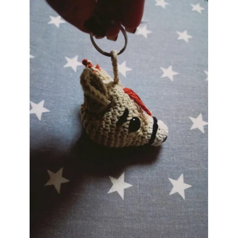 Брелок вязаный Лошадка в ассортименте