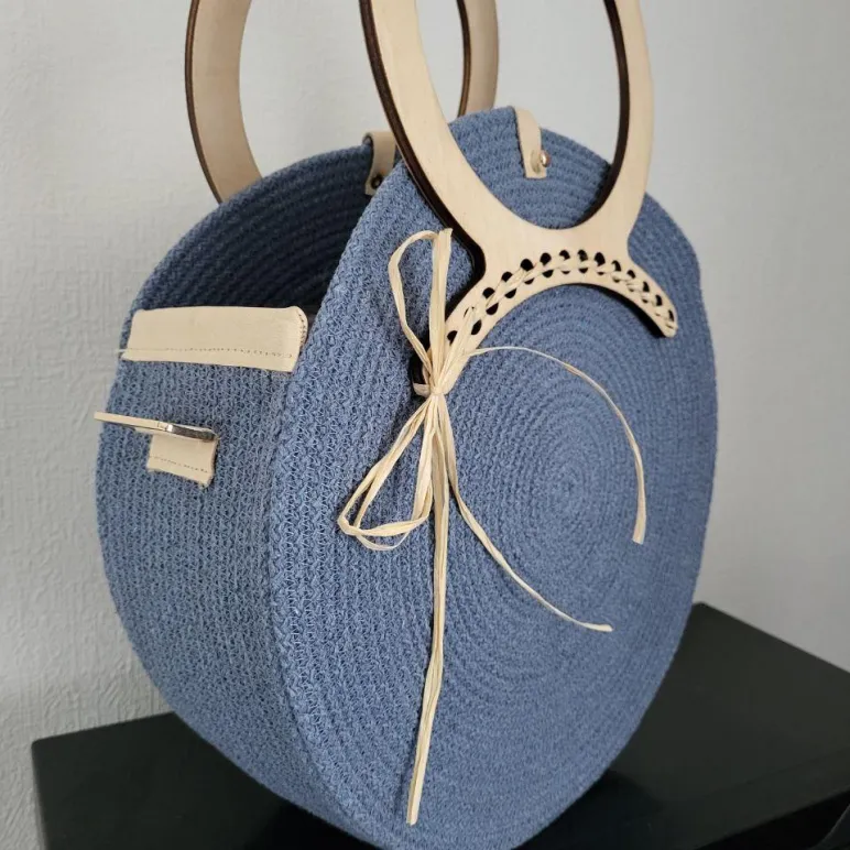 Cумка каркасная из хлопкового шнура