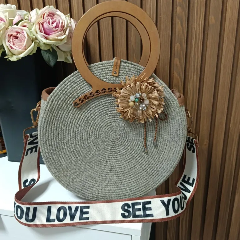 Cумка каркасная из хлопкового шнура