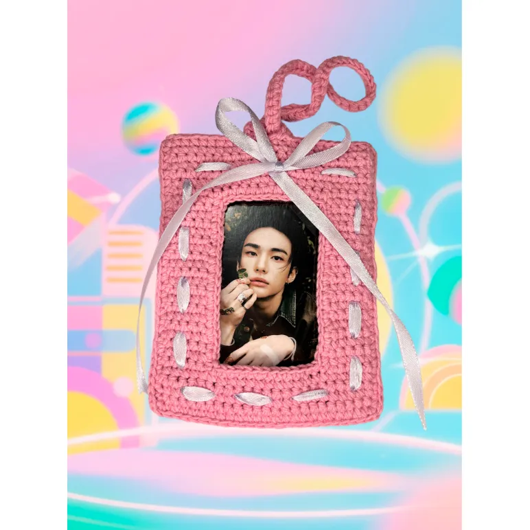 Картхолдер вязаный для K-POP карт и фотографий