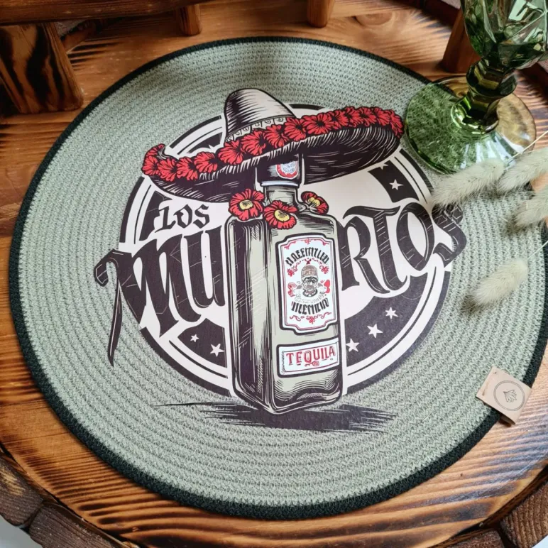 Салфетка для сервировки стола плейсматы подставки под горячее. Диаметр 30 см