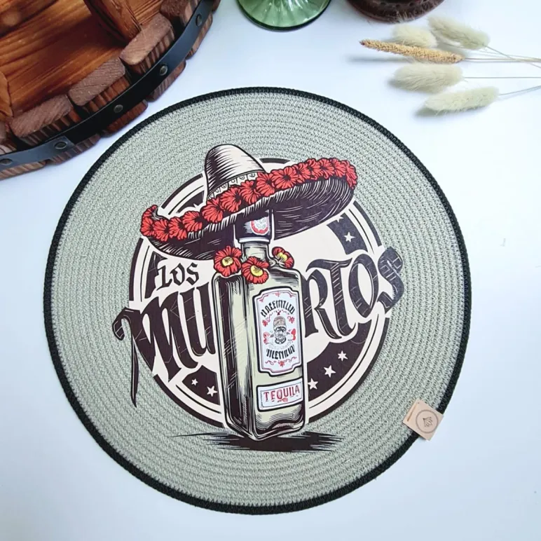 Салфетка для сервировки стола плейсматы подставки под горячее. Диаметр 30 см