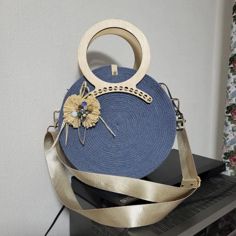 Cумка каркасная из хлопкового шнура