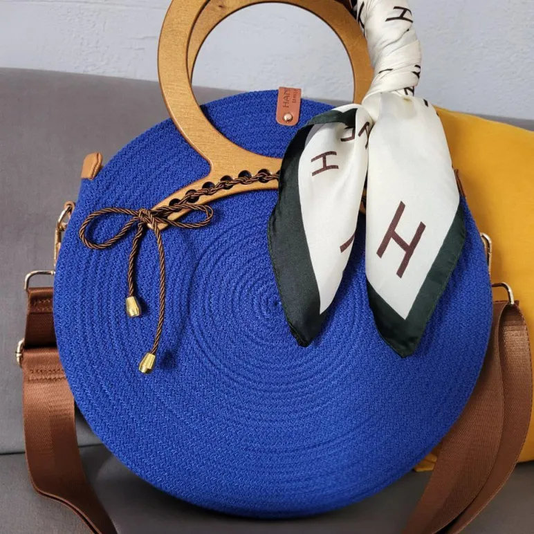 Cумка каркасная из хлопкового шнура