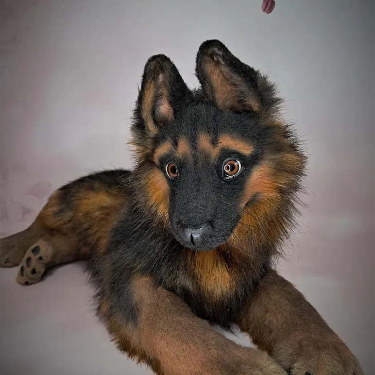 Авторская игрушка ЩЕНОК ОВЧАРКИ