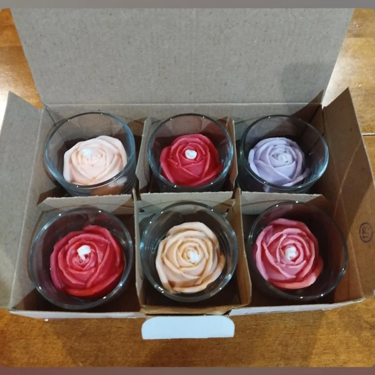 Свечи Розы набор подарочный