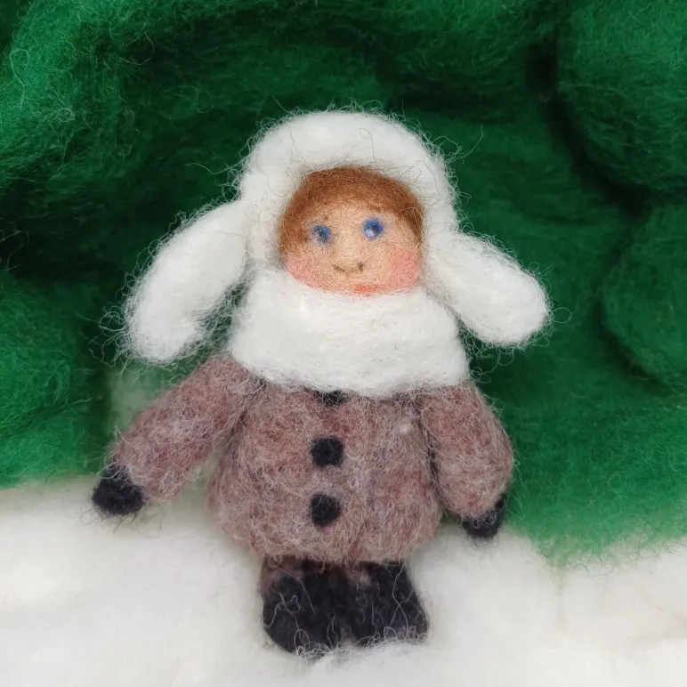 Ёлочные игрушки из шерсти ручной работы