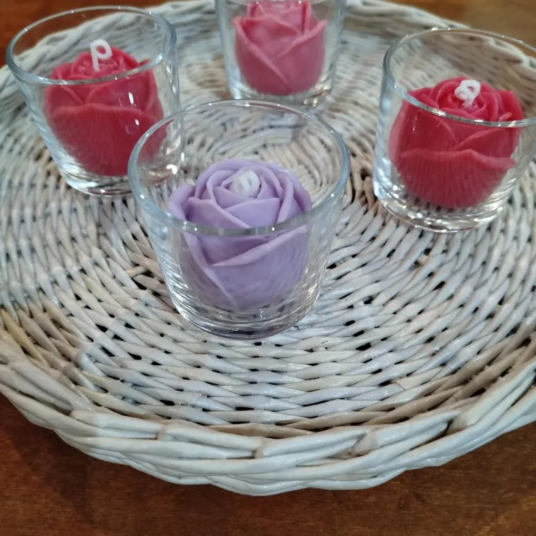 Свеча восковая Кофе в стакане