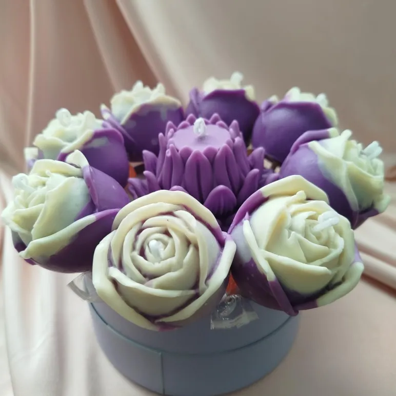 Свечи восковые букет