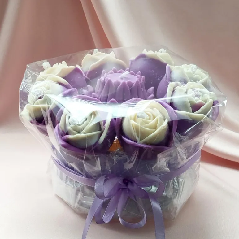 Свечи восковые букет