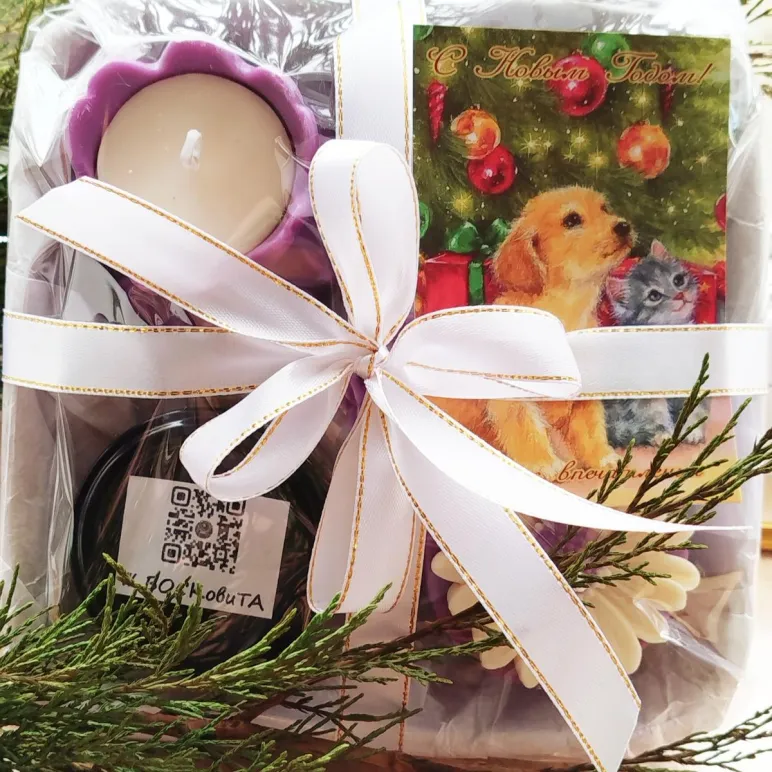 Свечи восковые и соевые набор