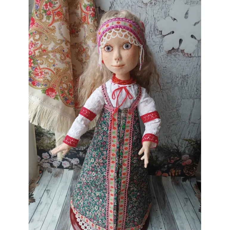 Кукла ручной работы "Аленка" В русском традиционном костюме