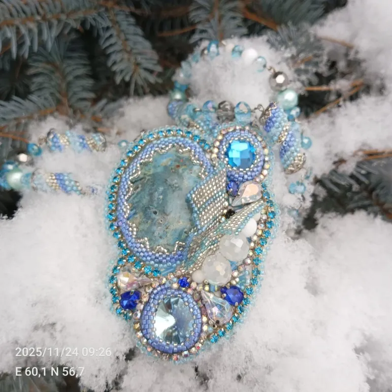 Брошь-кулон "Лагуна"