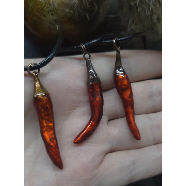 Кулон перец, гальванопластика