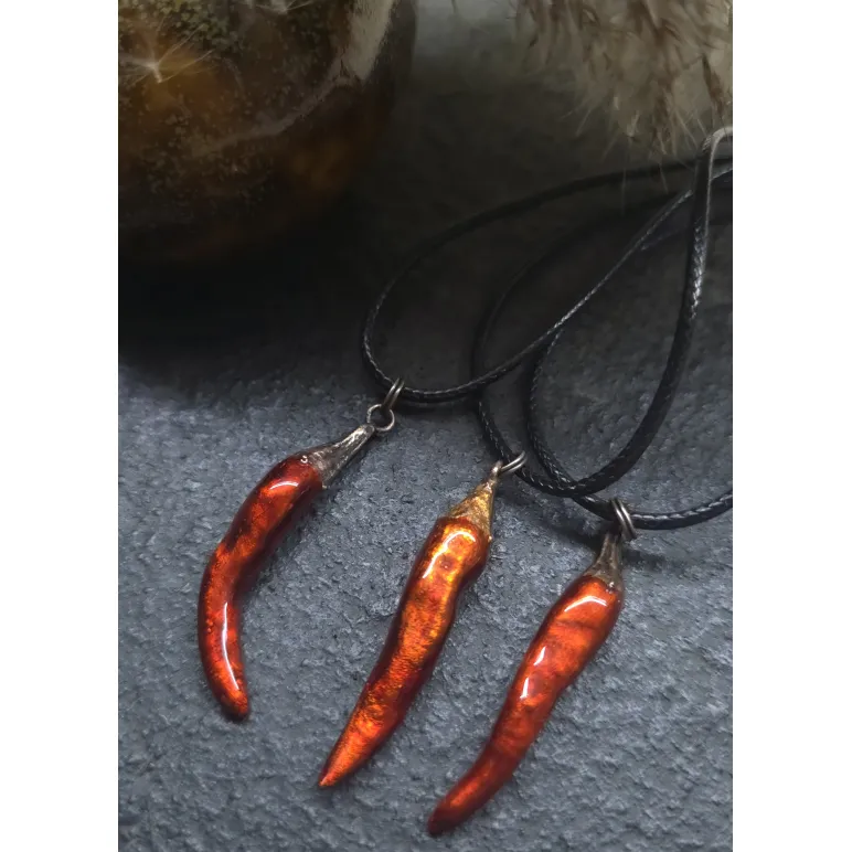 Кулон перец, гальванопластика