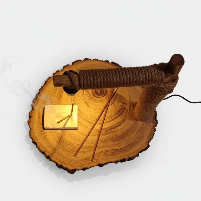 Светильник «Пробуждение» — ваш островок тишины. Дерево, свет, аромат, музыка