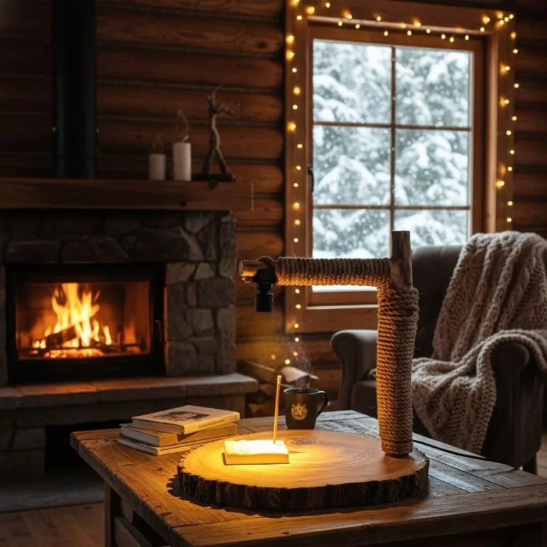 Светильник «Пробуждение» — ваш островок тишины. Дерево, свет, аромат, музыка