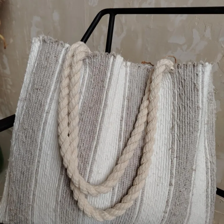 Сумка из льняной ткани. Ручное ткачество.