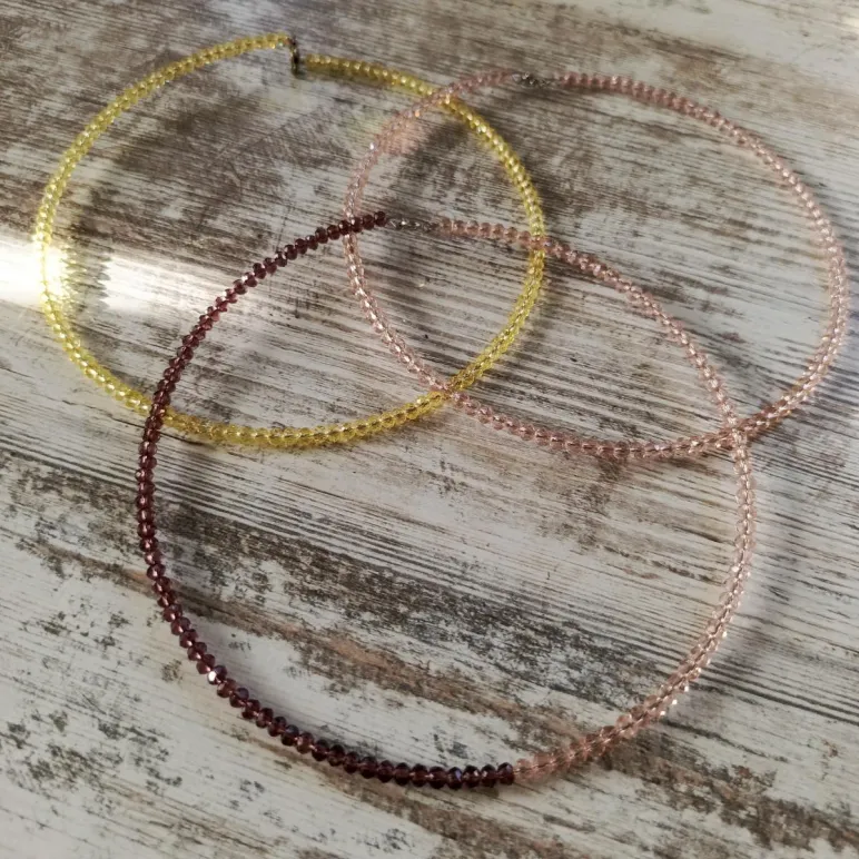 Чокер из хрустального стекла