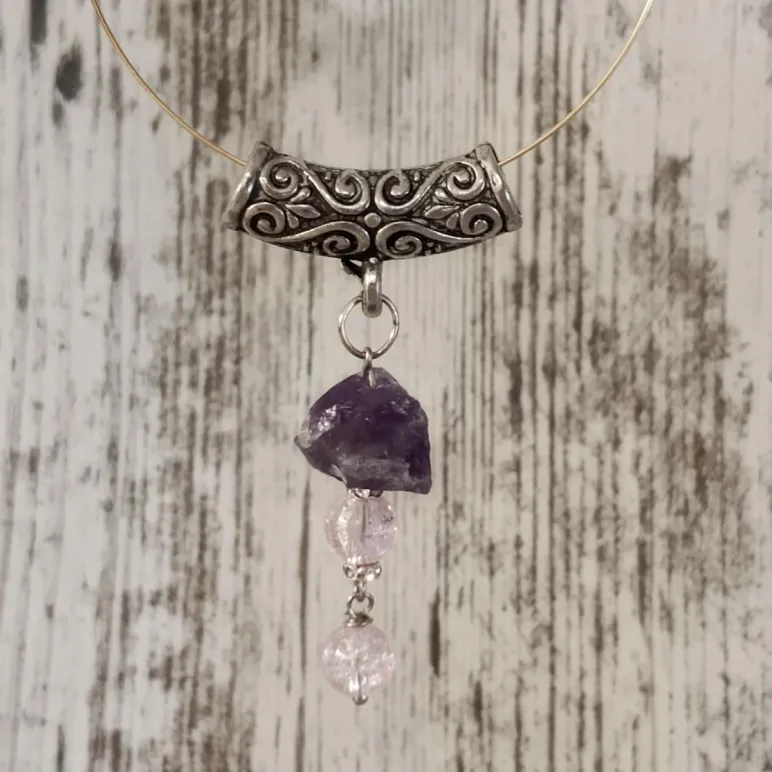 Подвеска с аметистом
