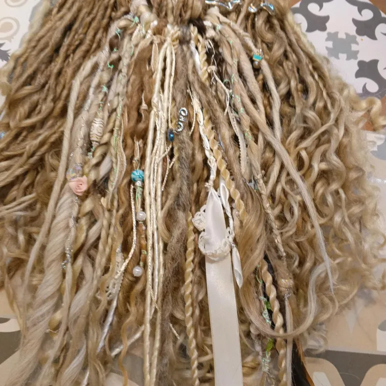 Фибула заколка для дред кос афрокудрей ручная работа