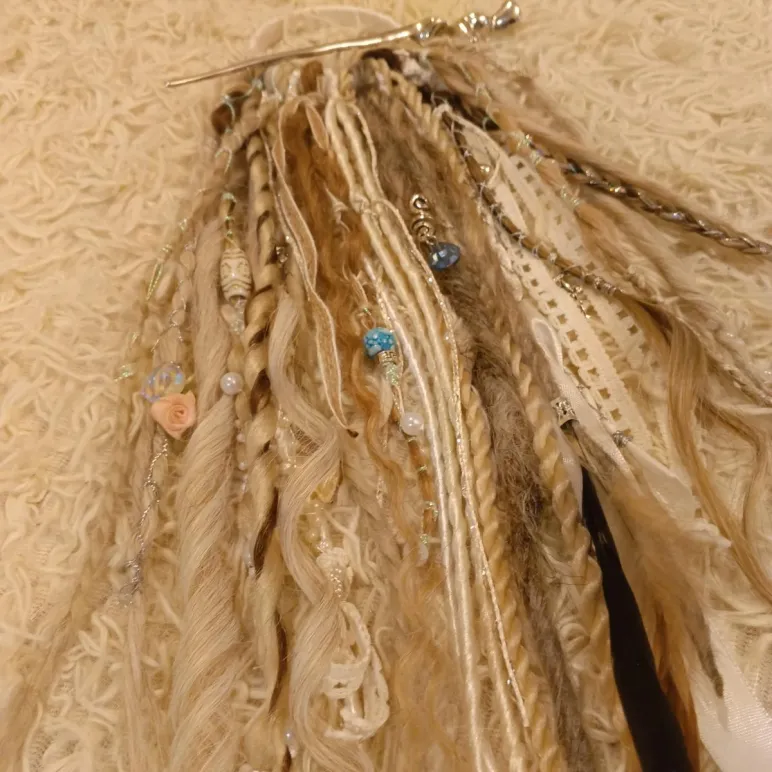 Фибула заколка для дред кос афрокудрей ручная работа