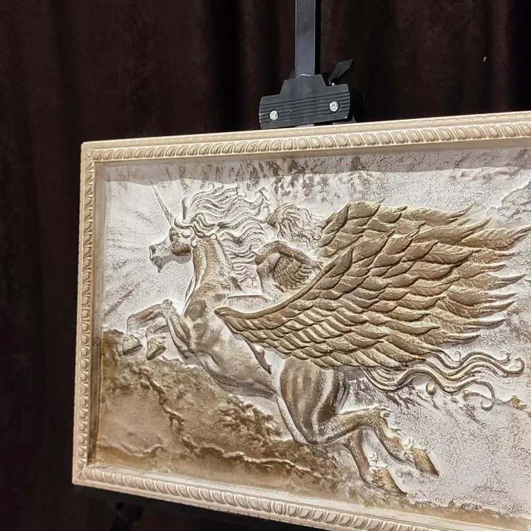 Барельеф - панно на стену Герб России, Полёт Пегаса, Египетские Боги, Георгий Победаносец