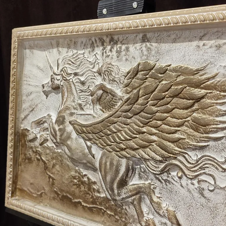 Барельеф - панно на стену Герб России, Полёт Пегаса, Египетские Боги, Георгий Победаносец