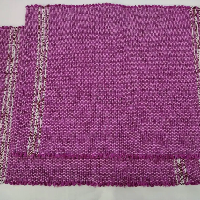 Домотканая салфетка под "гжель"35х45 см из хлопка. Ручная работа.