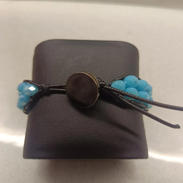 Браслет из хрустальных бусин в стиле Чан Лу двурядный