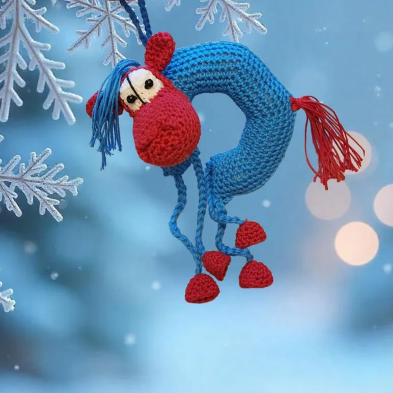 Символ 2026 года, игрушка на ёлку Харизматичный конь