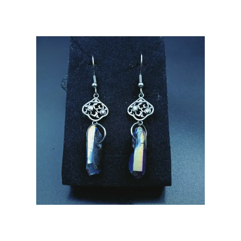 Серьги с кварцем