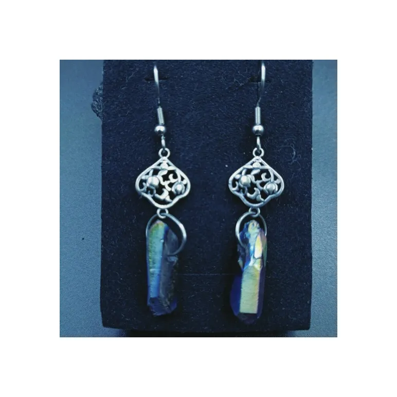 Серьги с кварцем