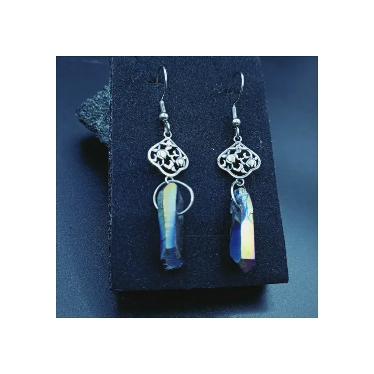 Серьги с кварцем