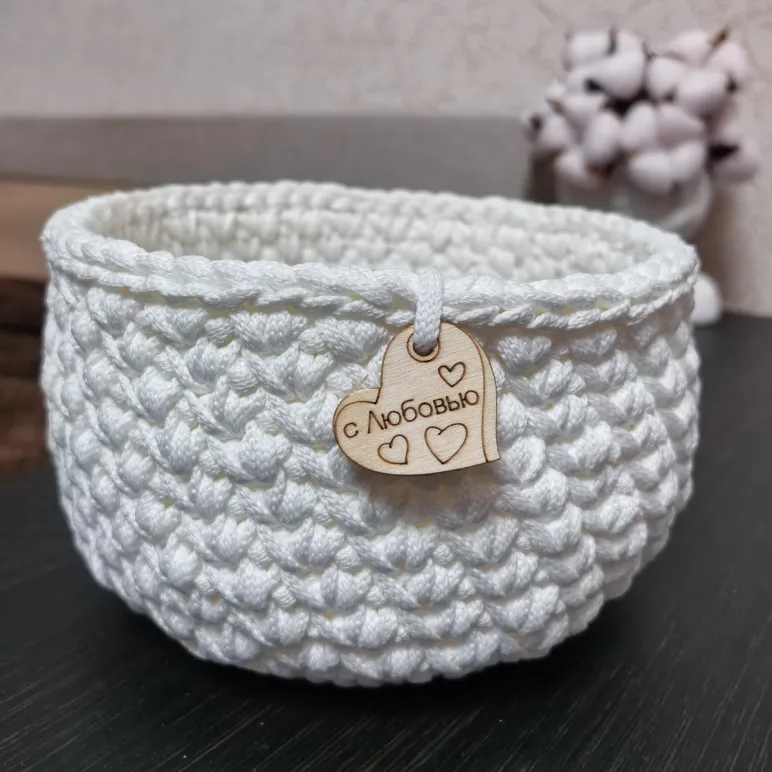 Корзинка для хранения из полиэфирного шнура