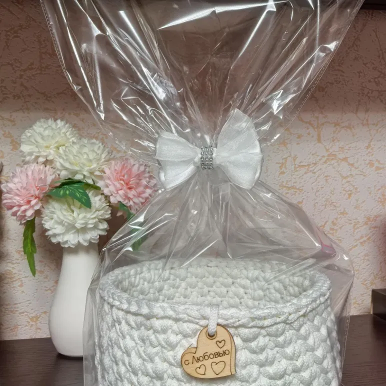 Корзинка для хранения из полиэфирного шнура