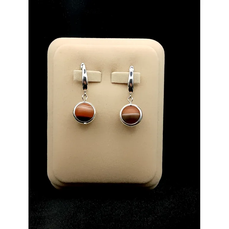 Серьги с сердоликом