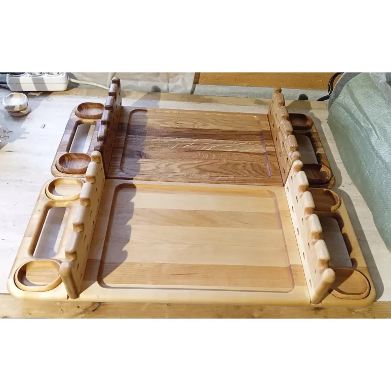 Дубовая шашлычница ручной работы с гастроёмкостью