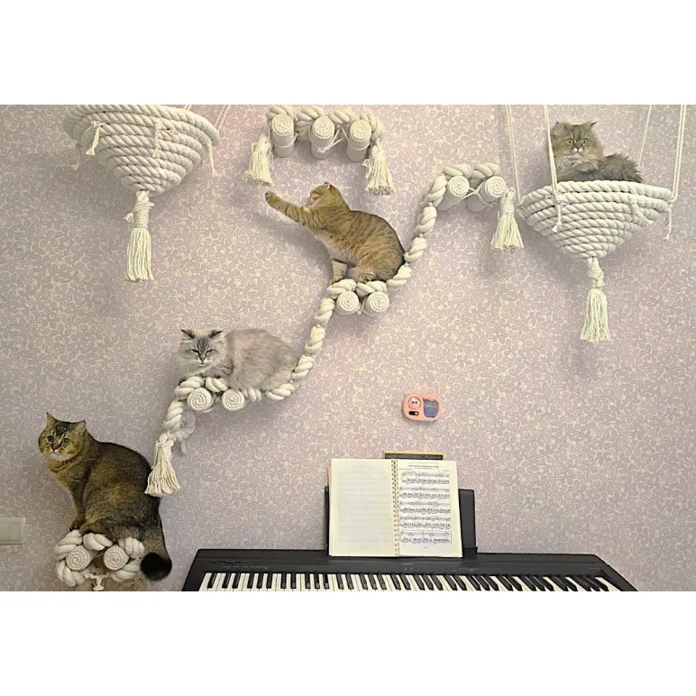Игровой комплекс для кошек на стену